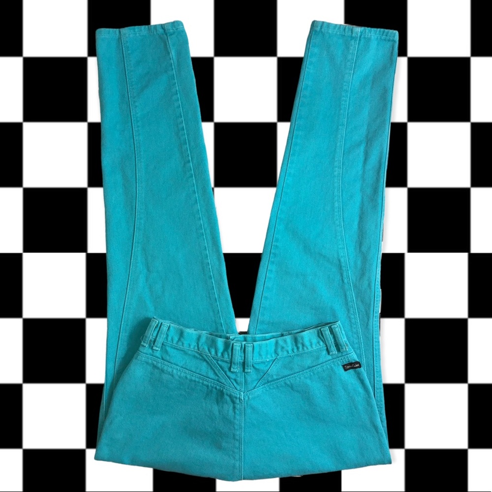 Vintage Turquoise Silverlake Wrangler Jeans